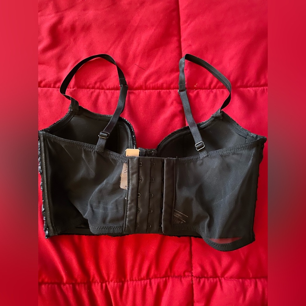 Victoria's Secret Black shiny Bralette 32B - Picture 4 of 10